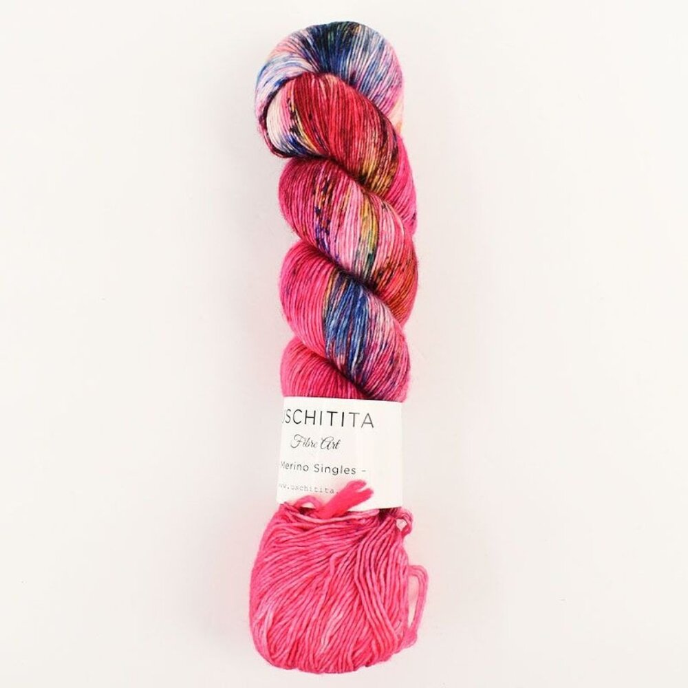Uschitita Merino Singles Yarn Superwash Wool Hand-Dyed Cosmopolitan